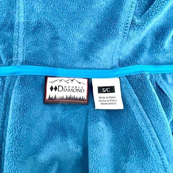 Double Diamond Softshell Fleece Jacket. Sky Blue. Size small. - Picture 7 of 11